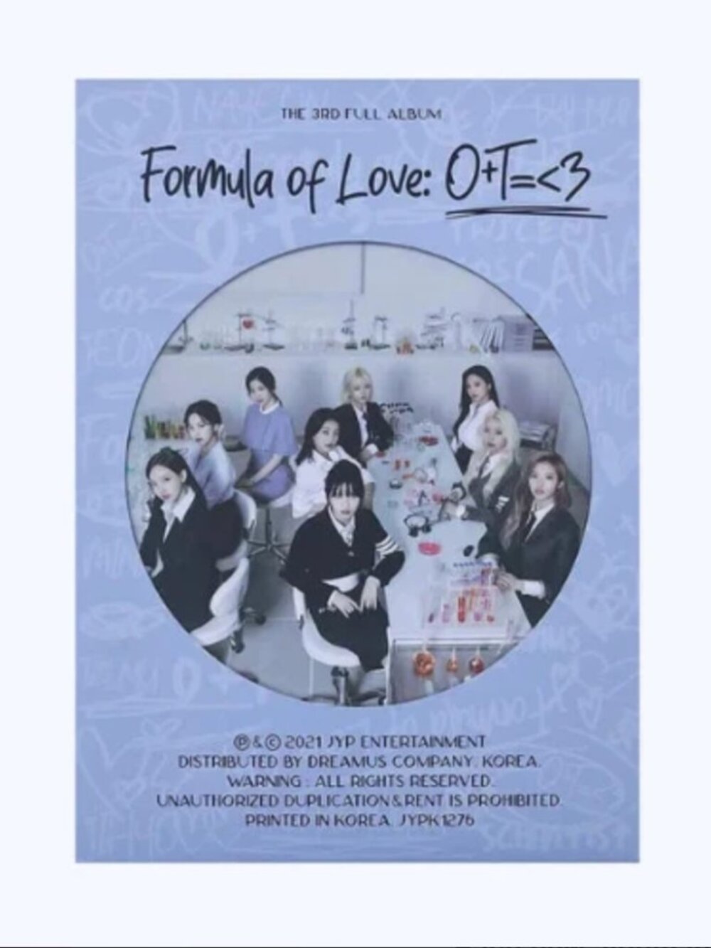 TWICE - Formula of Love O+T=<3 Study About Love Version - K POP Sealed